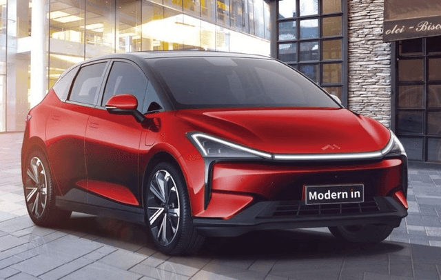 610 km zahira, tez zaryad olish va katta ekran. Modern In shahar uchum ixcham elektromobili taqdim etilid