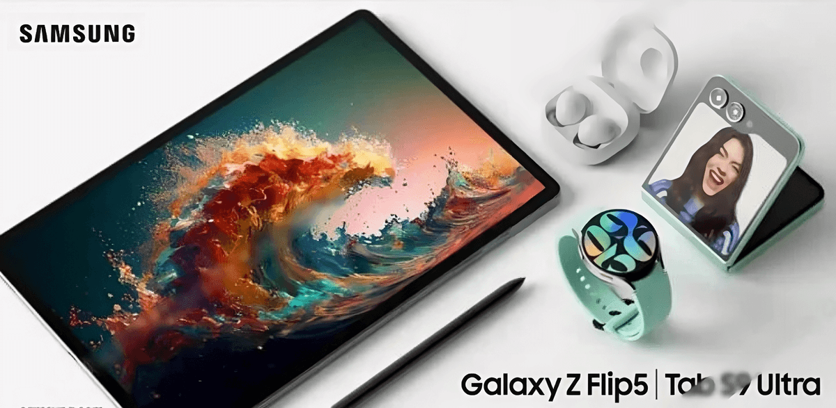 Samsung Galaxy Z Fold 5, Flip 5, Tab S9 va Watch 6 taqdimotdan bir necha kun oldin bannerlarda ko'rsatildi