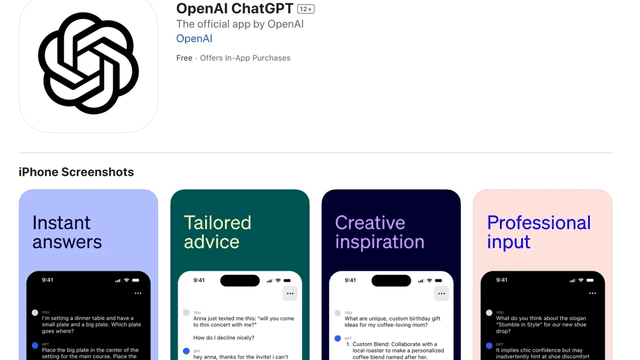 ChatGPT endi rasmiy ravishda iOS - da. App Store do'konida xususiy OpenAI ilovasi paydo bo'ldi