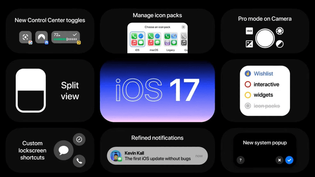 iOS 17 da interaktiv vidjetlar va takomillashtirilgan Dynamic Island paydo bo'ladi