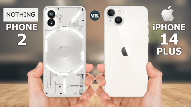 Nothing Phone (2) bilan iPhone 14 Plus-ni taqqoslashdi